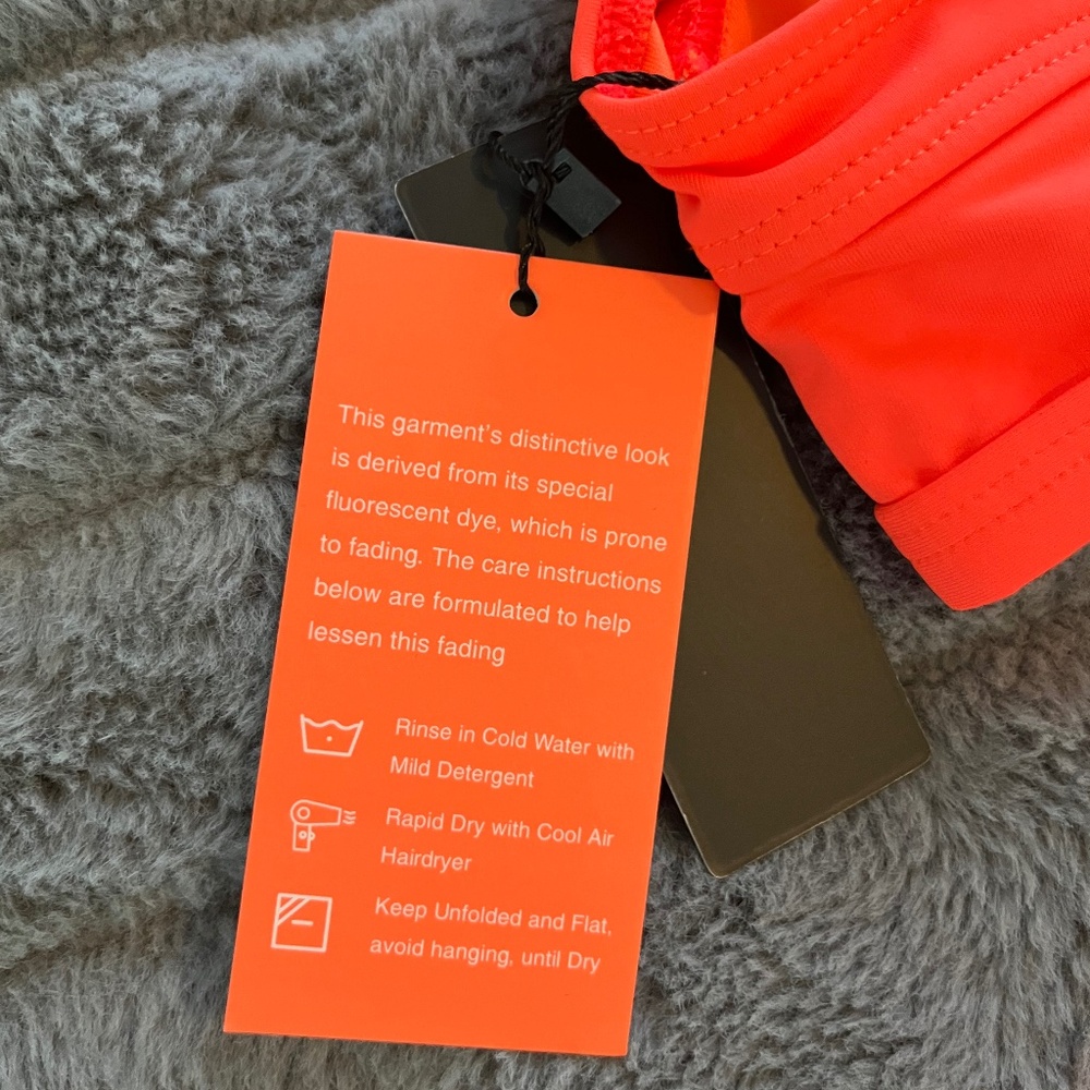 TEMPT ME Neon Orange Bikini XS NWT - Picture 8 of 10